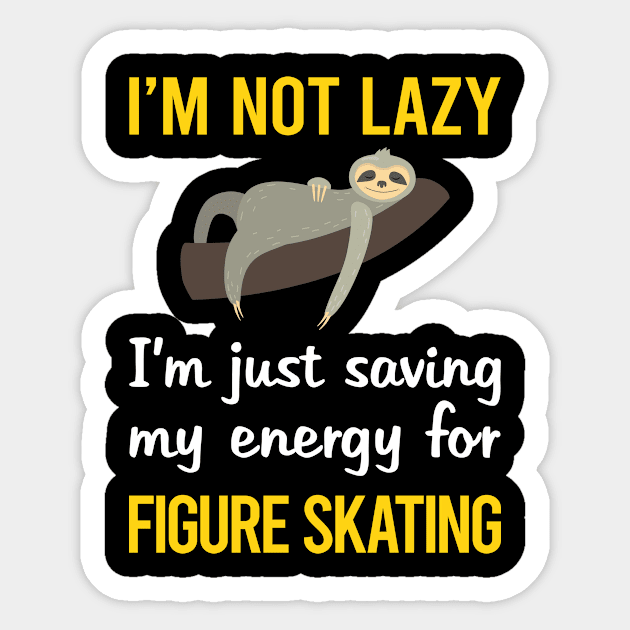 Funny Lazy Figure Skating Sticker by blakelan128